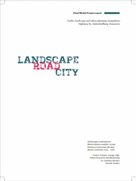 Landscape Road City / Thiết cảnh quan các tuyến đường đô thị