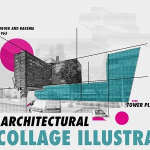 Architecture Collage Illustration in Photoshop