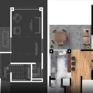 Architecture Floor Plan in Photoshop