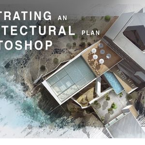 Illustrating an Architectural Plan in Photoshop – Narrated Full Tutorial – Realtime
