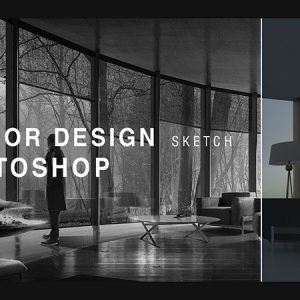 Interior Design Sketch Tutorial / Diễn họa thiết kế nội thất bằng Photoshop