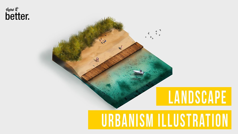 Landscape Urbanism Illustration Timelapse