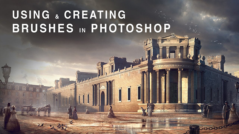 Using & Creating Brushes in Photohop / Sử dụng Brush của Photoshop trong diễn họa kiến trúc
