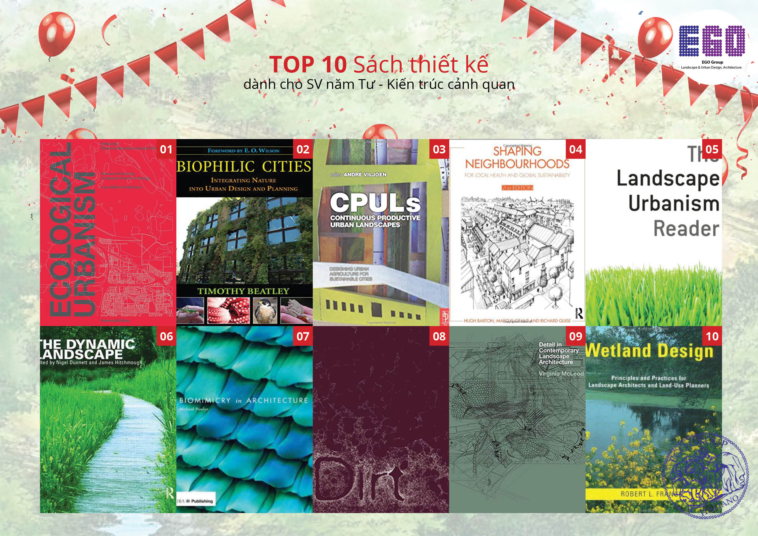 10 BOOKS TO READ IN YOUR THIRST YEAR OF LANDSCAPE ARCHITECTURE